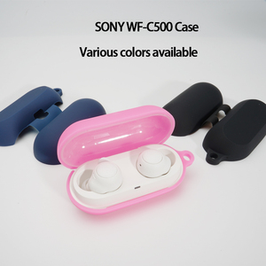 Vente en gros d'usine écouteurs de haute qualité étui de protection en silicone pour étui <span class=keywords><strong>WF</strong></span>-<span class=keywords><strong>C500</strong></span> SONY - Product Image 3