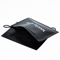 Sacs à perruque avec LOGO personnalisé Emballage de cheveux Emballage transparent en PVC Sac de rangement réutilisable pour cosmétiques Sac en plastique à fermeture éclair