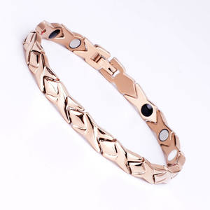 سوار مغناطيسي من الفولاذ المقاوم للصدأ مع حجر الطاقة - أساور عصرية مطلية باللون الأسود للرجال والنساء كهدية للذكرى السنوية - Product Image 6