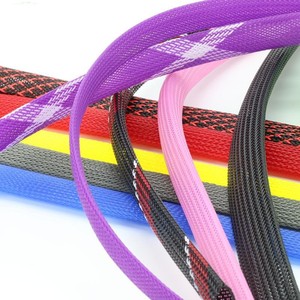PET-6MM heißer Verkauf farbige verstellbare Kabel hülse geflochtene erweiterbare Kabel management hülsen Schutzhülle für Kabel - Product Image 5