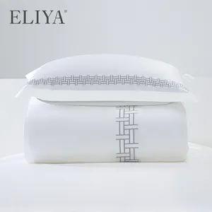 LINENPRO Luxury Designer Hotel Textile Duvet Quilt Cover Bedding Wholesale Embroidery Pillow Case Quilt Bed Sheet Bedding Set