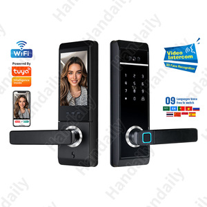 An ninh nhà căn hộ tuya Wifi Nhận dạng khuôn mặt thiết bị điện tử Vân tay khóa cửa máy ảnh tự động chốt cửa thông minh khóa - Product Image 1