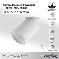 Plafonnier LED COB encastré 15W 35W, dimmable, sans scintillement, CCT modulable, pour la décoration intérieure de maison et de villa