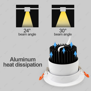 6 8 10 inch 3W - 50W thương mại trong nhà Bảng điều khiển hiện đại Trần xuống ánh sáng LED COB tại chỗ lõm downlights - Product Image 2