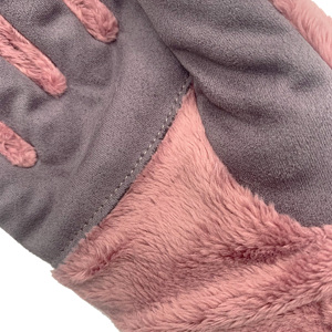 Trẻ em Thỏ lông găng tay 3m <span class=keywords><strong>thinsulate</strong></span> lót Găng tay len ấm Mitten - Product Image 4