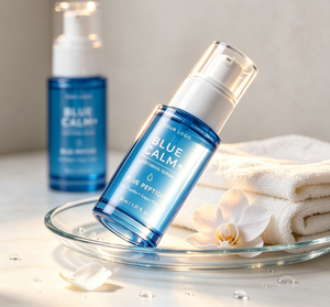Blue Calm+ Soothing <b>Serum</b> 30ml Blue Peptide <b>Face</b> Moisturizer Private Label OEM - Product Image 5