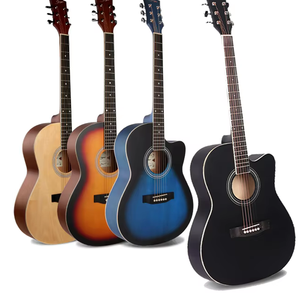 China fabbrica OEM di marca del commercio all'ingrosso 40 41 pollici tiglio top Matt a buon mercato i <span class=keywords><strong>principianti</strong></span> studente di chitarra acustica - Product Image 1