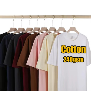 Nouveau T-shirt pour homme en coton 100% lourd, surdimensionné, à épaules tombantes, tendance - Product Image 1