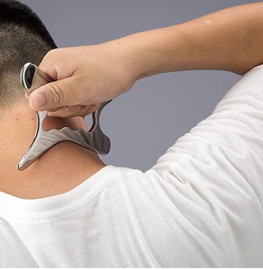 Outils Gua Sha en acier inoxydable avec logo personnalisé, outil de massage facial, du cou et du corps en métal, grattoir Gua Sha en acier inoxydable - Product Image 2