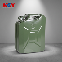 Bidon de carburant 20L en acier laminé à froid 0,8 mm avec revêtement vert pour véhicule militaire MSN, logo OEM, homologué ONU, revêtement en poudre, CE sur demande