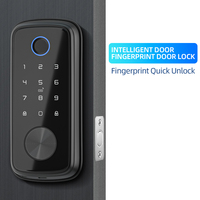 Cerradura de puerta con cerrojo YAGU, cerraduras inteligentes Ttlock Tuya para puerta delantera, Wi-Fi, cerradura de puerta Digital inteligente sin llave