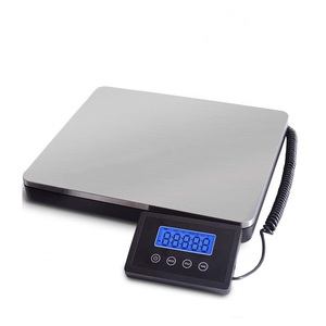 Balance électronique numérique de sol en acier inoxydable de 180 kg pour la vente en gros, avec grand écran LCD - Product Image 1