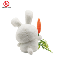 Kinqee Lapins en Peluche Personnalisés, Jouets en Peluche Doux de Haute Qualité, Animaux en Peluche, Cadeaux de Vacances, Décoration Intérieure