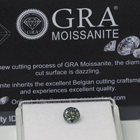 Paston synthétique Moissanite diamant plaqué couleur 1ct 2ct 3ct 4ct 5ct pierre précieuse Moissanite ronde avec GRA prix de gros usine