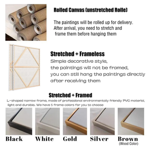 Оптовая продажа, 100% ручная роспись, украшение для гостиной, золотая фольга, абстрактный пейзаж, настенное искусство, ручная роспись, пейзаж, картина маслом - Product Image 6