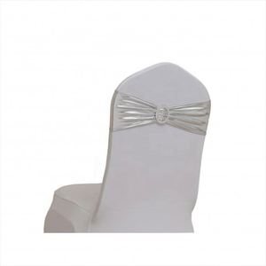 Wedding Party Supplies Customized Color Sequin Polyester Spandex Chair Sash with Bow Bands Multifunction Promotional Gift - Product Image 6