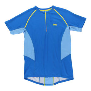 Camiseta Helly Hansen Dri Fit con Media Cremallera, Azul Cobalto/Azul Claro/Amarillo, Talla S, Color: Azul Cobalto/Azul Claro/Amarillo - Product Image 1
