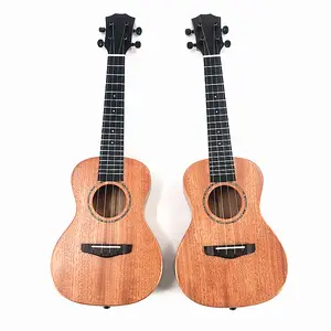 China Wholesale Professional Cheap Price 21/23/24/26/30 Inch Ukulele Tenor Baritone Soprano All Color Solid Wooden For Concert