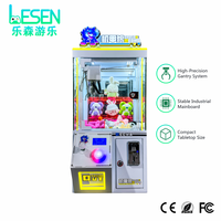 Mini-grue à pinces de qualité commerciale, jeu d'arcade de distribution de poupées pour un joueur avec force de préhension réglable, directement de l'usine