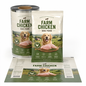 Pellicola Personalizzata per Imballaggio Cibo per Cani, Rotolo Laminato Flessibile con Design a Tema Manzo per Confezionamento Automatico - Product Image 3