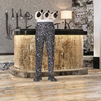 Pantalones de Chef Profesionales para Hombre 2025, Uniformes de Mezcla de Algodón con Cierre de Botones para Personal de Hotel, Restaurante, Bar, en Stock