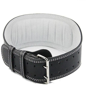 เข็มขัดหนังยกน้ำหนักปรับได้อุปกรณ์เพื่อความปลอดภัยในการออกกำลังกายเข็มขัดพยุงหลังสำหรับออกกำลังกาย - Product Image 3