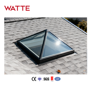 نافذة سقف هرمية زجاجية بكوة شديدة التحمل لهياكل سقف مسطحة مقاومة للرياح والثلوج - Product Image 2