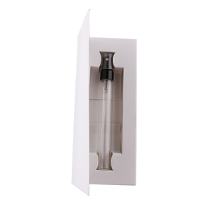 Wholesale Luxury 5ml 10ml Metal Caps Spray Clear Amber Empty Glass <strong>Tester</strong> Perfume Bottle With Paper Box - Product Image 2