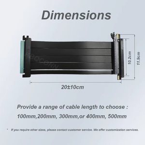 <span class=keywords><strong>สาย</strong></span>ต่อการ์ดจอ <span class=keywords><strong>PCIe</strong></span> <span class=keywords><strong>4.0</strong></span> X16มีความยืดหยุ่นสูงพอร์ต PCI-E แบบกลับด้าน Cable-200mm ต่อการ์ดจอ - Product Image 6