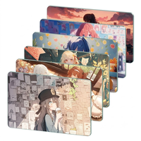Tapis de souris en verre pour jeux PC haut de gamme, avec logo personnalisé, dimensions sur mesure, en stock, inspiré de l'anime Gundam