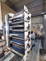 Machine d'impression automatique d'autocollants, presse flexographique à 7 couleurs de type empilable, rouleau à rouleau pour étiquettes adhésives