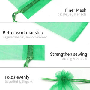 Sankira Jewelry Bag <strong>Organza</strong> Candy Bags Wedding Favour Sheer Drawstring Textile Package <strong>Pouches</strong> Gift Bag - Product Image 6