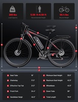 EU UK USA Bigfly C29 Ultra Vélo électrique 750W Vitesse 50KM/H 48V 15Ah Autonomie 50-60 KM Motocyclettes Scooters Vélo électrique