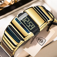Montre-bracelet numérique pour homme Poedagar E126, marque de mode, bracelet en acier inoxydable, étanche, montres-bracelets de luxe pour homme, Reloj Hombre