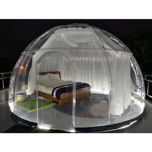 Luxury resort family camping house alluminio policarbonato sunrooms giardino casa tende da esterno - Product Image 1