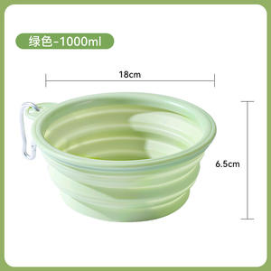 Katlanabilir taşınabilir kedi su çanak kase köpek seyahat evcil yürüyüş park kamp için kapak kapakları ile çanaklar - Product Image 6