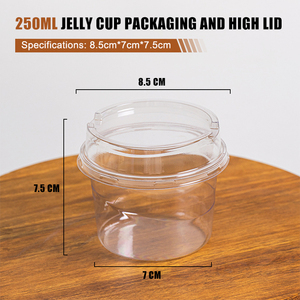 Los Más Populares: Vasos de Plástico PP PET de 150ml y 250ml con Tapas y Cucharas <span class=keywords><strong>para</strong></span> Postres, Yogur, Helado, Pudín, Leche, Pastel y Snacks - Product Image 6