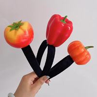 Fruit- en groentehaarbandjes Exaggerated hoofdbanden Schattige haarclips Haarspelden Hoofdversieringen Pompoenen Paprika's Aardappelen