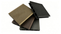 Plancher composite extérieur durable SINKO, prix direct usine EXW, terrasse WPC moderne antidérapante à trous carrés, idéal pour jardin et bord de piscine