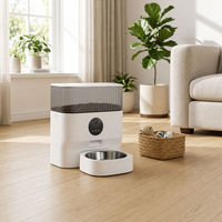 Distributeur automatique de nourriture pour animaux de compagnie intelligent avec caméra, 5L, contrôle par application WiFi, pour chats et chiens