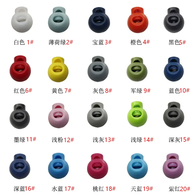 Preço de fábrica Fornecer Diretamente Design nylon PP POM Colorido Cord Lock Shoe Stopper Plastic Cord End