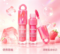 Huile repulpante pour les lèvres Fruit Vagan Pink Flower, gloss mat de luxe sous marque privée, tubes de rouge à lèvres pour enfants, maquillage en gros