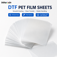 Film PET DTF Double Coated A3 A4 untuk Printer DTF Epson L1800 L805 XP600 I3200, Transfer Panas untuk Cetak Kaos