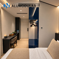 Maison préfabriquée moderne, structure en acier modulaire, clé en main, pour l'hébergement, les centres de villégiature, les hôtels et les projets de logement