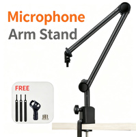 Support de microphone de bureau avec bras articulé, support de microphone, support de fixation pour micro, support pour U87 Blue Yeti BM800