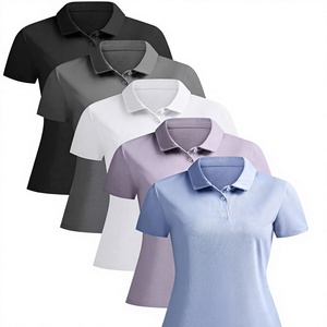เสื้อเชิ้ตผู้หญิงสีพื้น แขนสั้น สไตล์ลำลอง ผ้าถัก ผ้าแคนวาส โพลีเอสเตอร์ 100% เป็นมิตรกับสิ่งแวดล้อม รับออกแบบสีตามสั่ง - Product Image 1