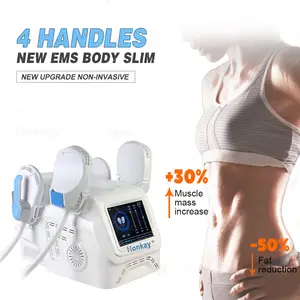 2024 popular Body Slimming EMS 2 or 4 Handles Body Contouring Muscle Stimulator Device for beauty salon