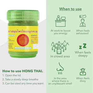 Inhalador Nasal HONG THAI de Tailandia, Venta Caliente, OEM/ODM, Alta Calidad, Aroma Refrescante, Variedad de Sabores, Barritas Herbales - Product Image 4