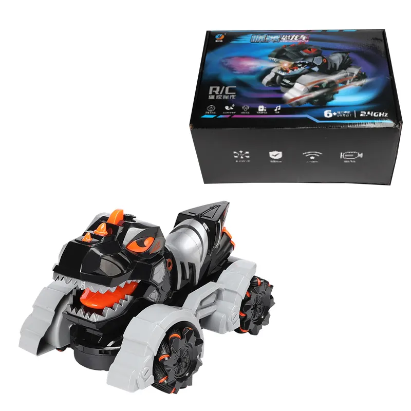 Factory Electric Dinosaur spray Drift Racing High Speed Music Light 2.4g Remote Control Toy Car RC toys race