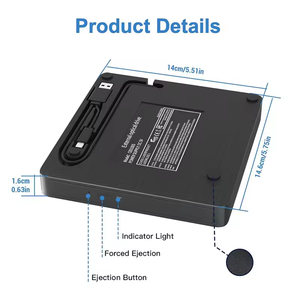 Mô Hình Mới Nhất Hỗ Trợ SD/TF CD Nhà Văn Đầu Đốt Ổ Đĩa Quang <span class=keywords><strong>USB</strong></span> 3.0 Bên Ngoài DVD Player Card Reader Ổ Đĩa Di Động - Product Image 3